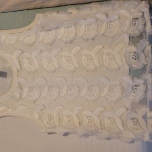 Womens floral appliqued shirt